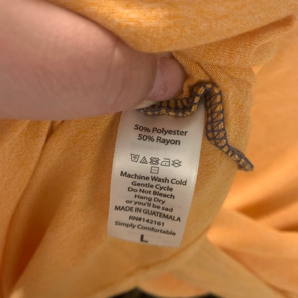 LuLaRoe Orange and Blue Randy Top - Picture 5 of 5